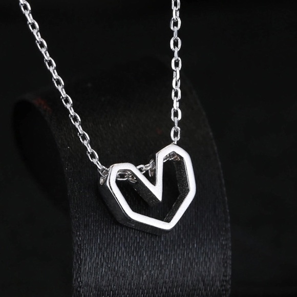 Jewelry - Sterling Silver Open Heart Necklace